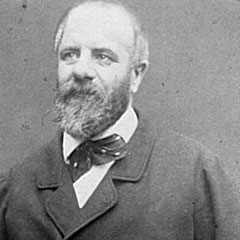 Photographie en noir et blanc d'Eugène Pottier vers 1870.