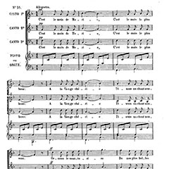 Partition imprimée de la chanson C'est le mois de Marie.